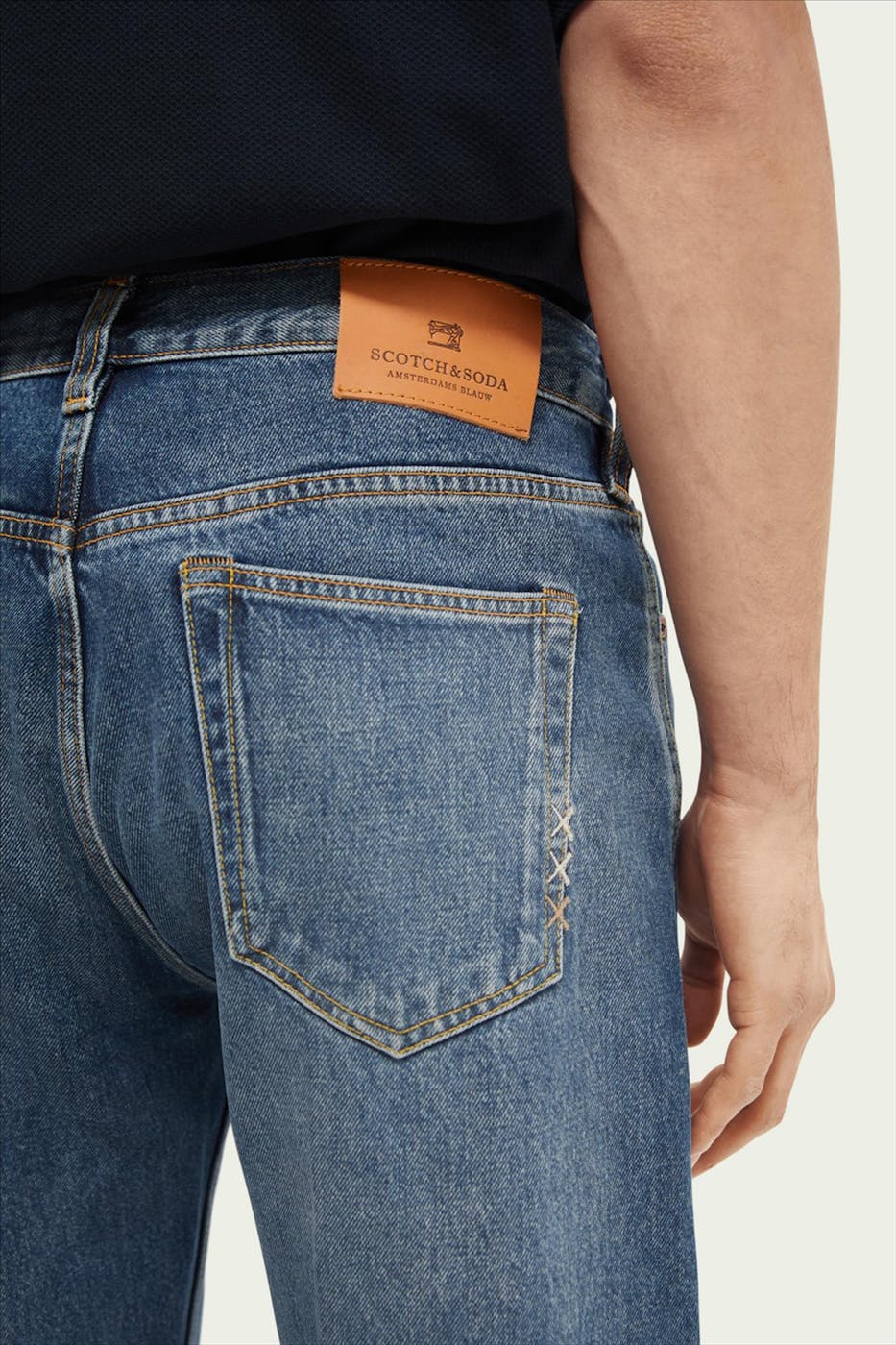 Scotch & Soda - Blauwe The Vert Authentic Straight jeans