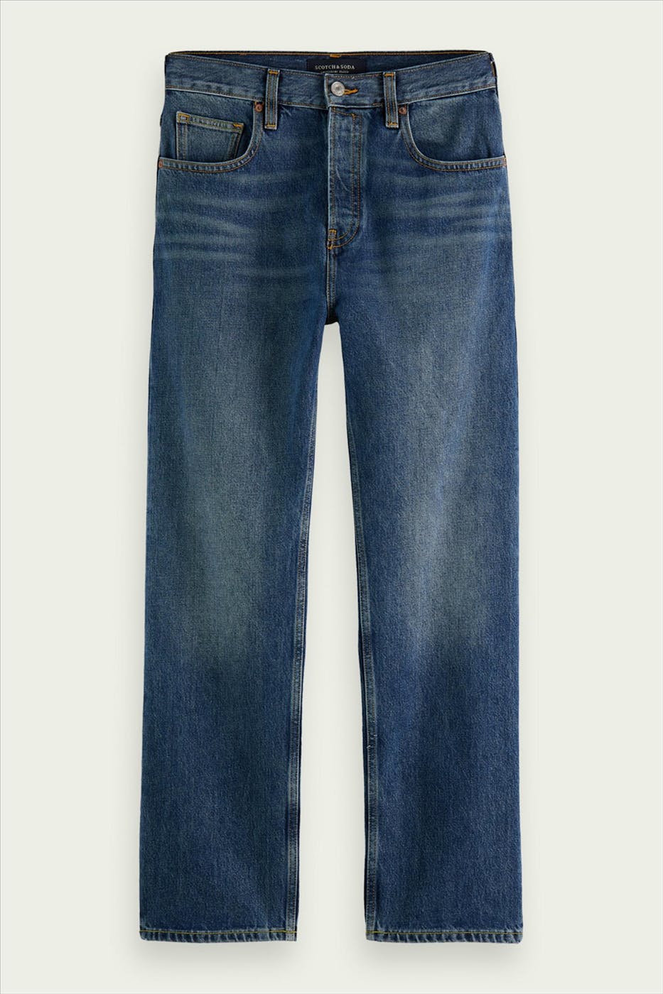 Scotch & Soda - Blauwe The Vert Authentic Straight jeans