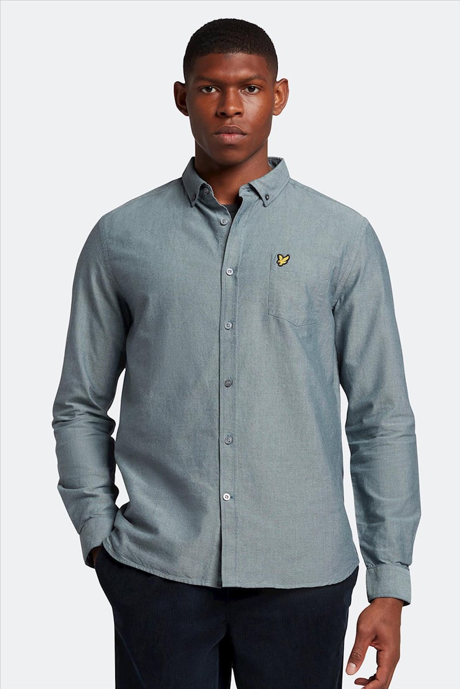 Lyle & Scott - Blauw Oxford hemd