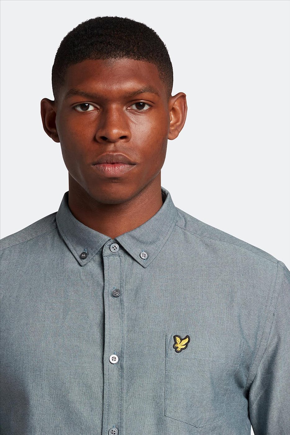 Lyle & Scott - Blauw Oxford hemd