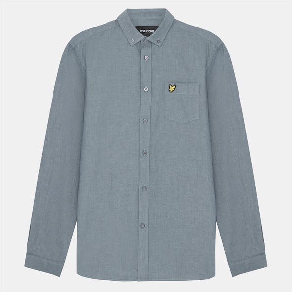 Lyle & Scott - Blauw Oxford hemd