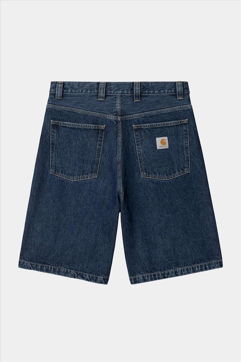 Carhartt WIP - Donkerblauwe Loose Brandon Jeans short/ jort