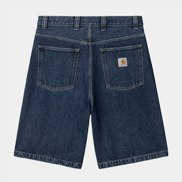 Carhartt WIP - Donkerblauwe Loose Brandon Jeans short/ jort