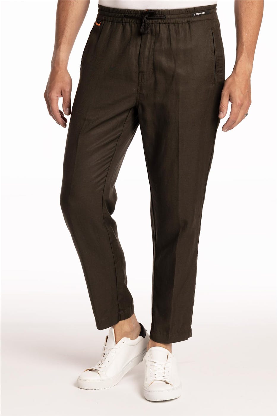 Scotch & Soda - Kaki Fave Regular Tapered Fit broek