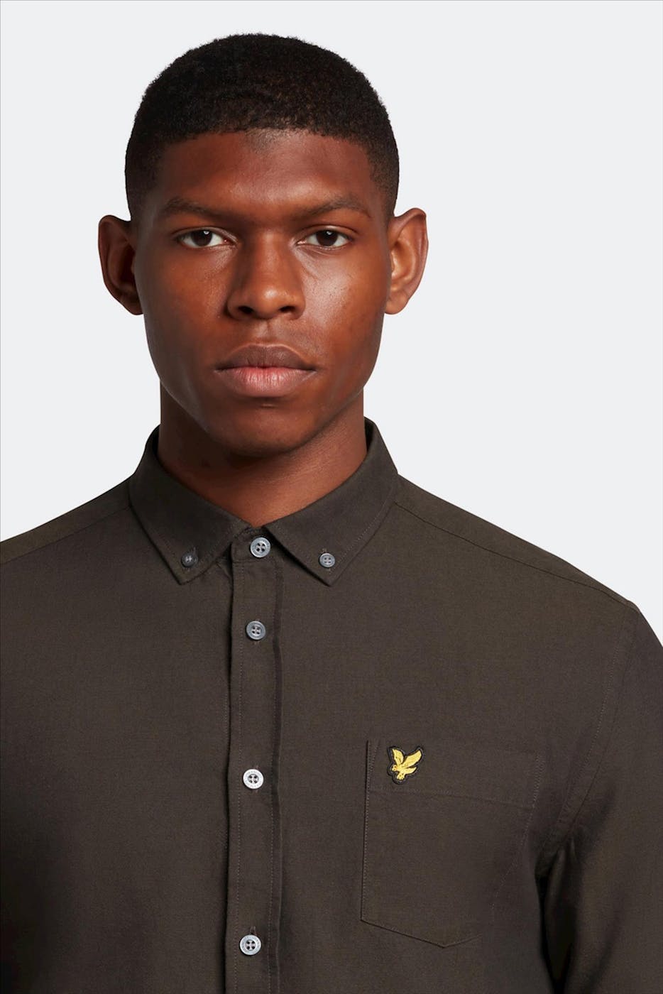 Lyle & Scott - Zwart Oxford hemd