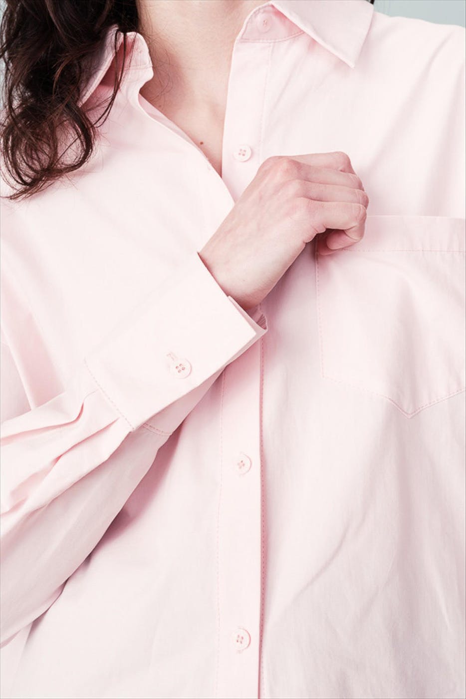 Grace & Mila - Lichtroze Nesrine blouse