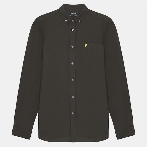 Lyle & Scott - Zwart Oxford hemd