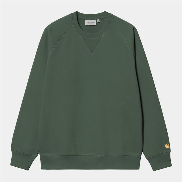 Carhartt WIP - Donkergroene Chase sweater