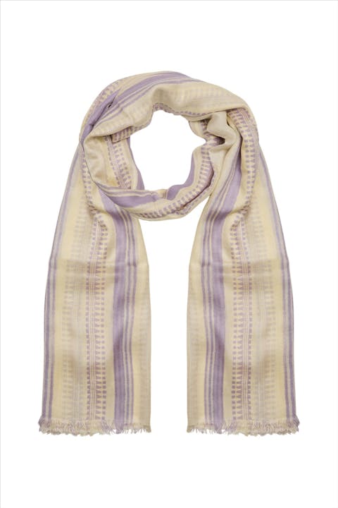 UNMADE - Ecru-paarse Bonita sjaal