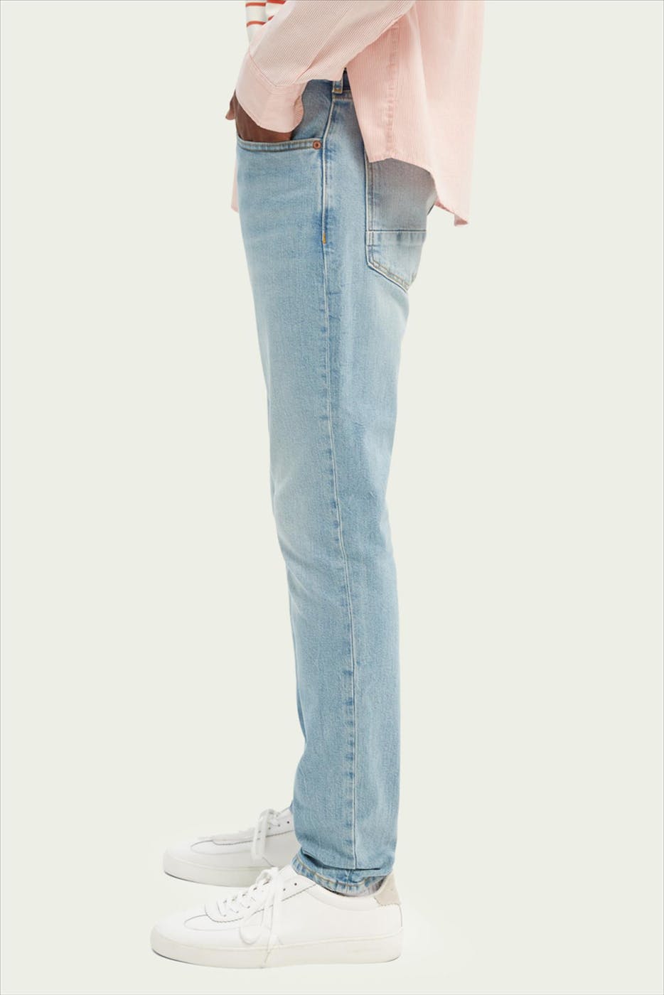 Scotch & Soda - Lichtblauwe Skim skinny jeans