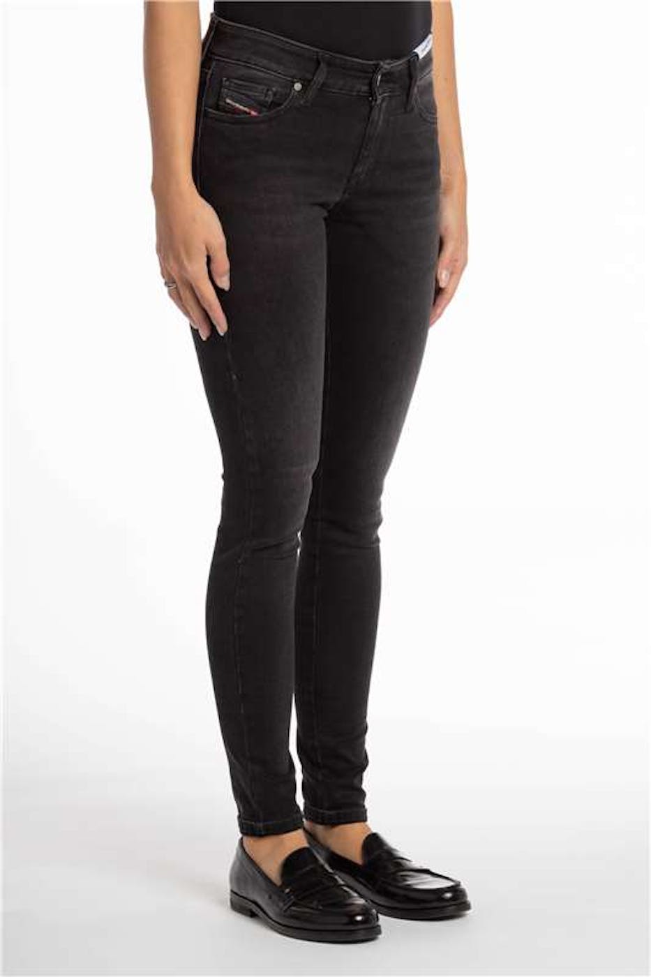 Diesel - Zwarte Slandy skinny jeans