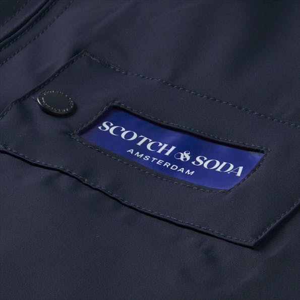 Scotch & Soda - Donkerblauwe 2-in-1 Bomber Jacket