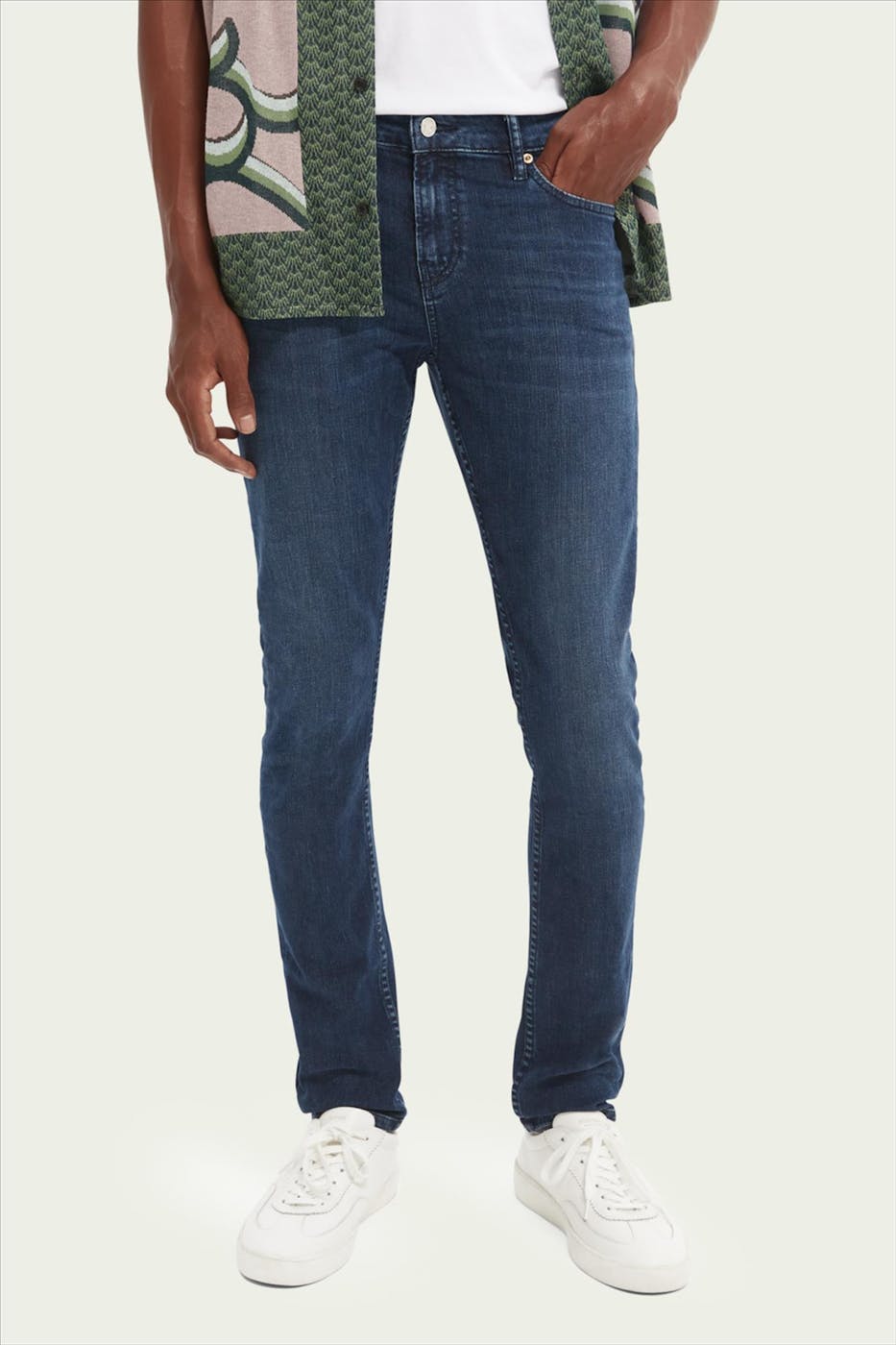 Scotch & Soda - Donkerblauwe Skim skinny jeans