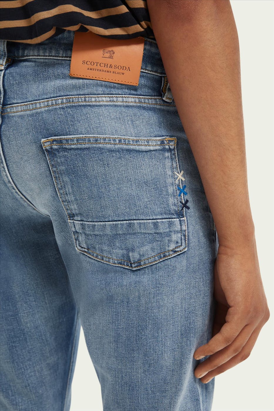 Scotch & Soda - Grijsblauwe Ralston slim jeans