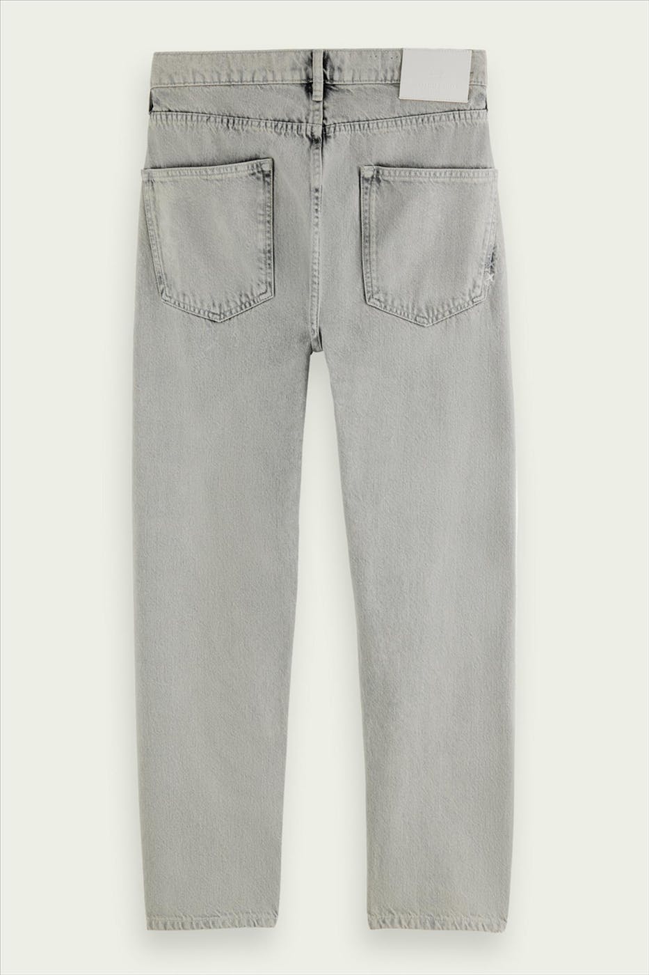 Scotch & Soda - Grijze snowwash Dean straight tapered jeans