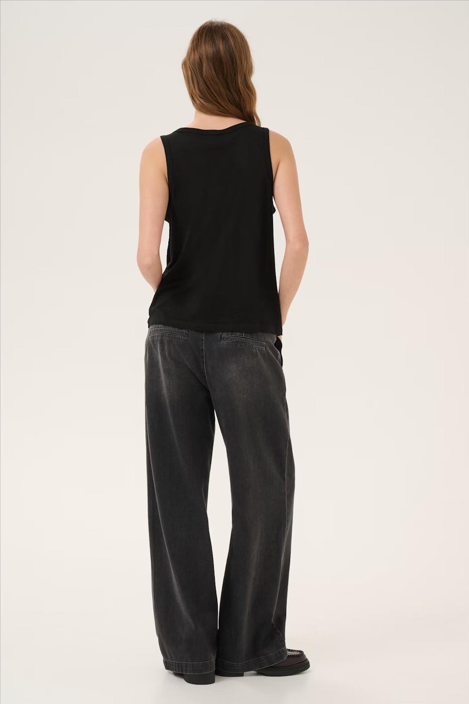 My Essential Wardrobe - Zwarte Lisa Linen top