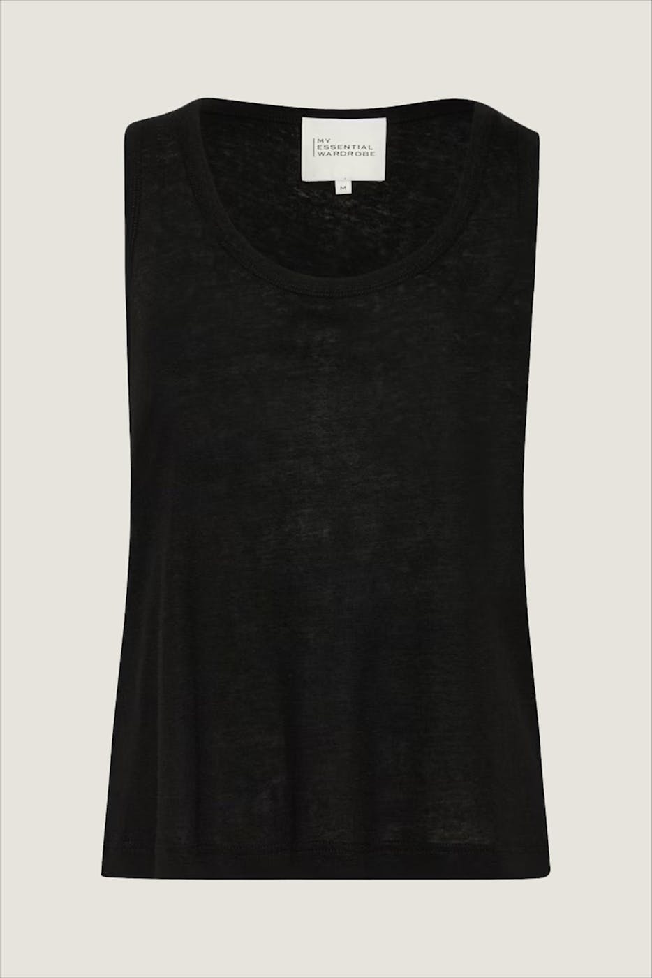 My Essential Wardrobe - Zwarte Lisa Linen top