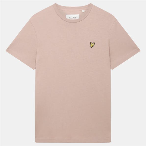 Lyle & Scott - Donkerroze Plain T-shirt