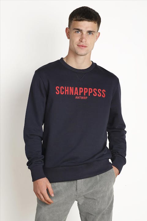 Antwrp - Donkerblauwe Schnapppsss sweater