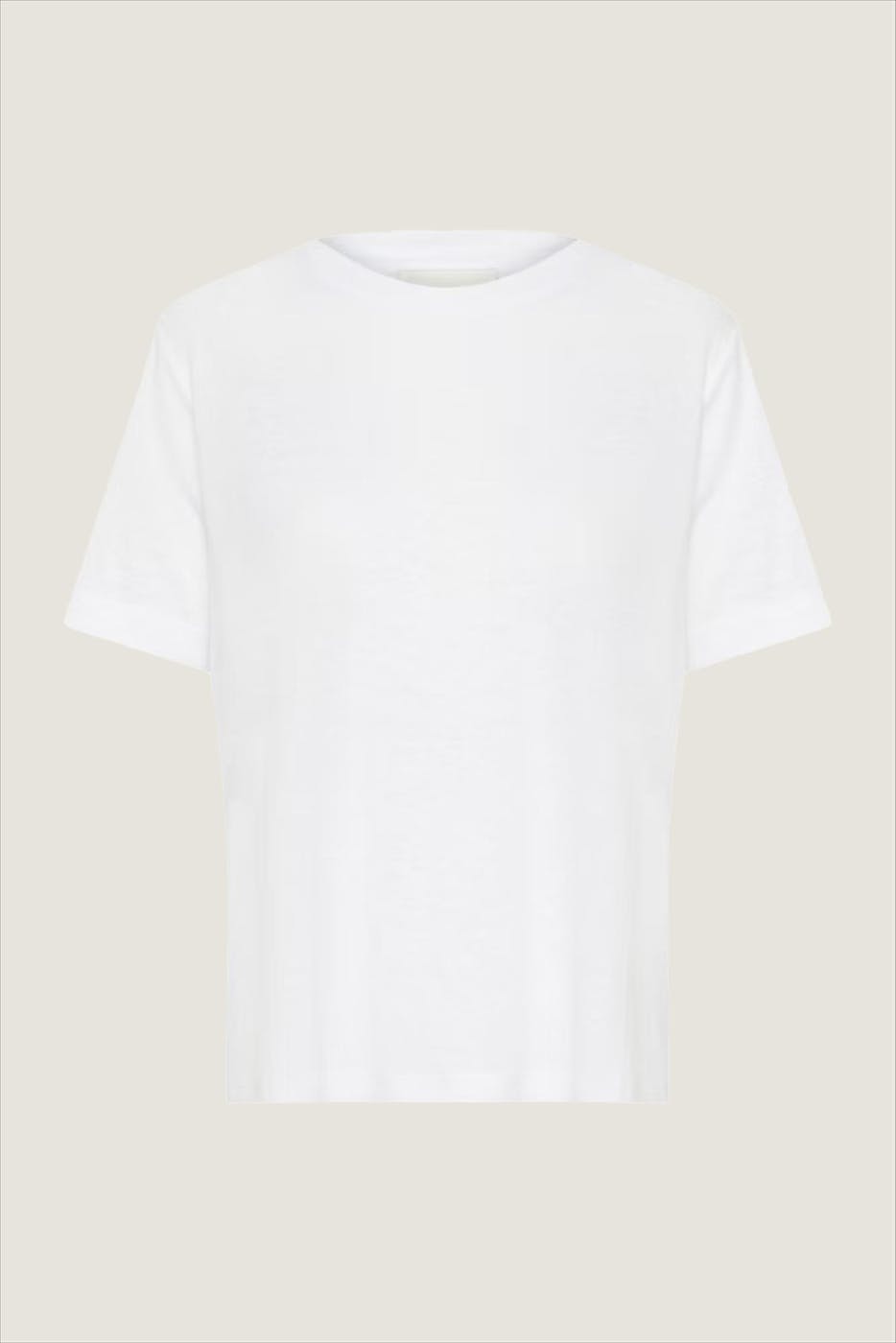My Essential Wardrobe - Witte Lisa Linen T-shirt