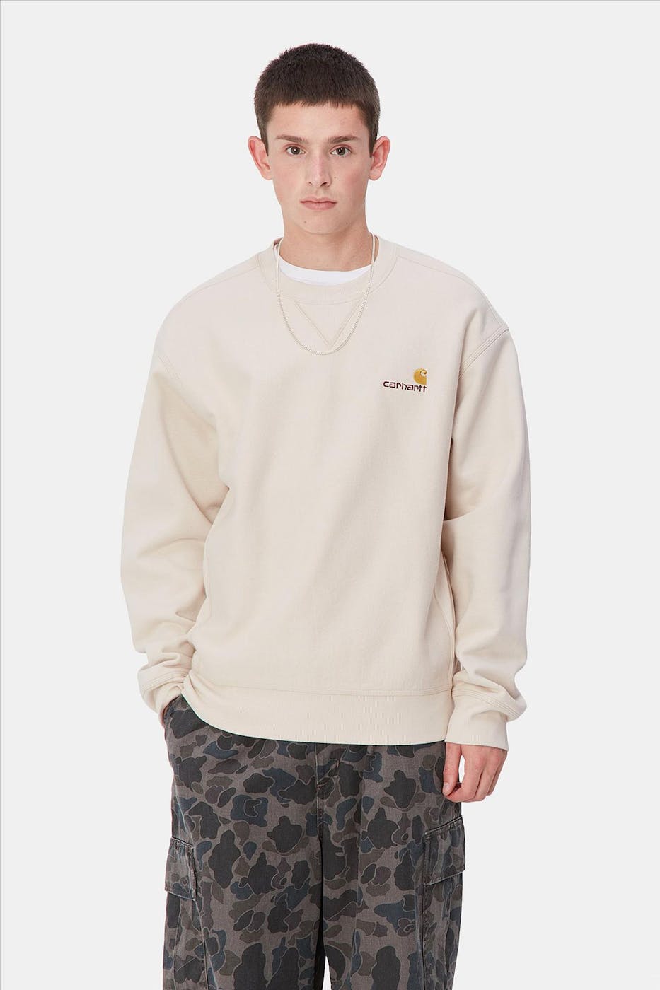 Carhartt WIP - Ecru American Script sweater