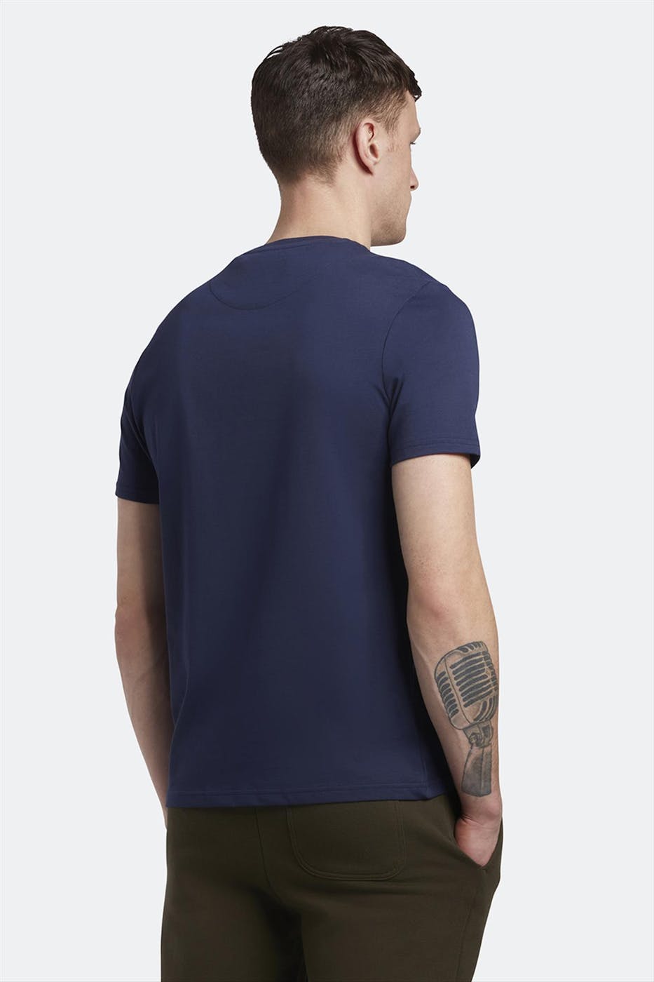 Lyle & Scott - Donkerblauwe Plain T-shirt