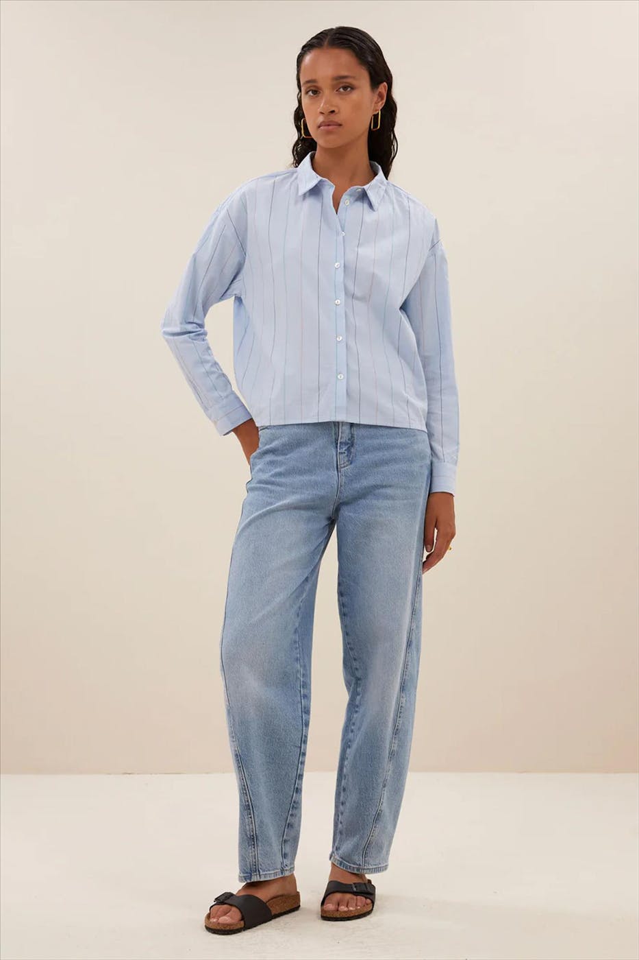 BY BAR - Lichtblauwe Begum jeans