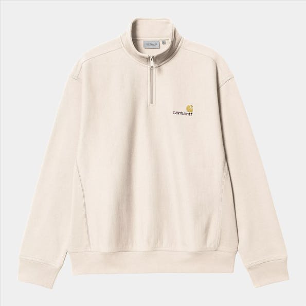 Carhartt WIP - Ecru Half Zip American Script sweater