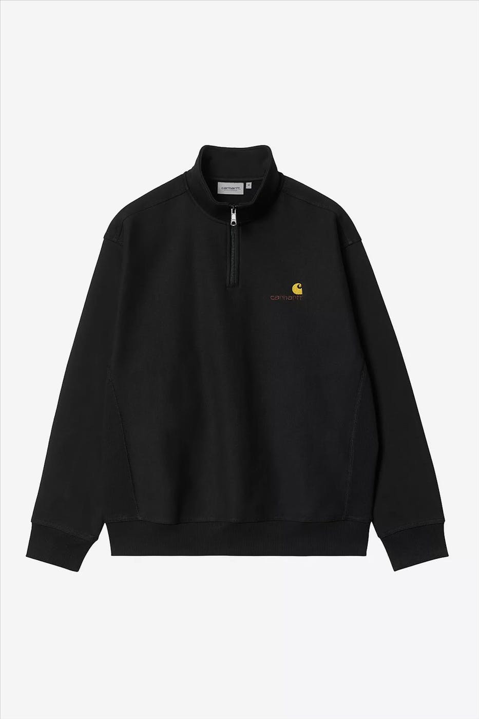 Carhartt WIP - Zwarte Half Zip American sweater