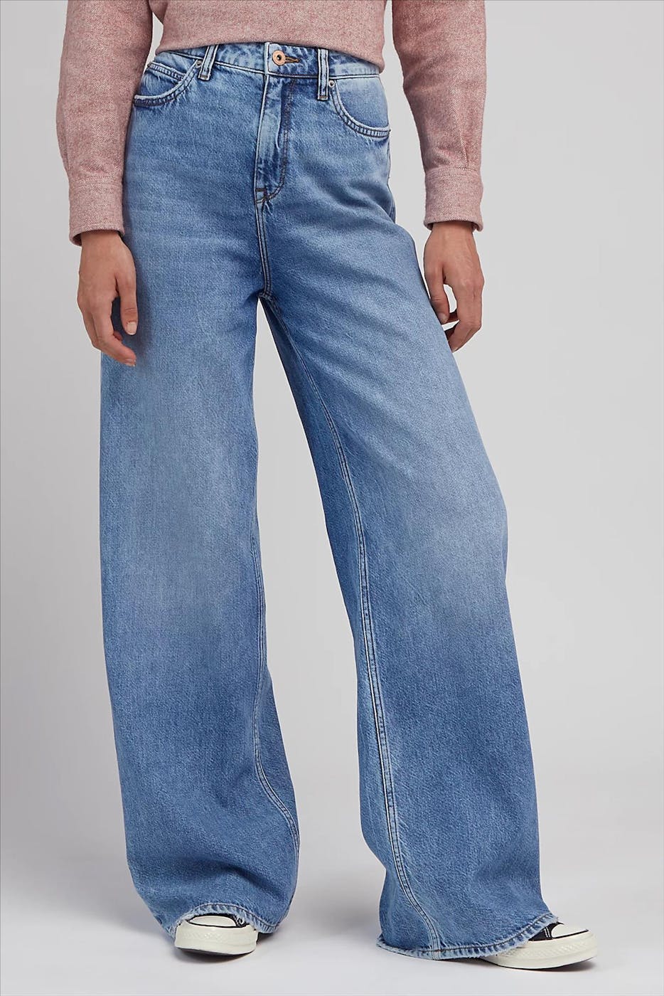 Lee - Blauwe Stella Wide jeans