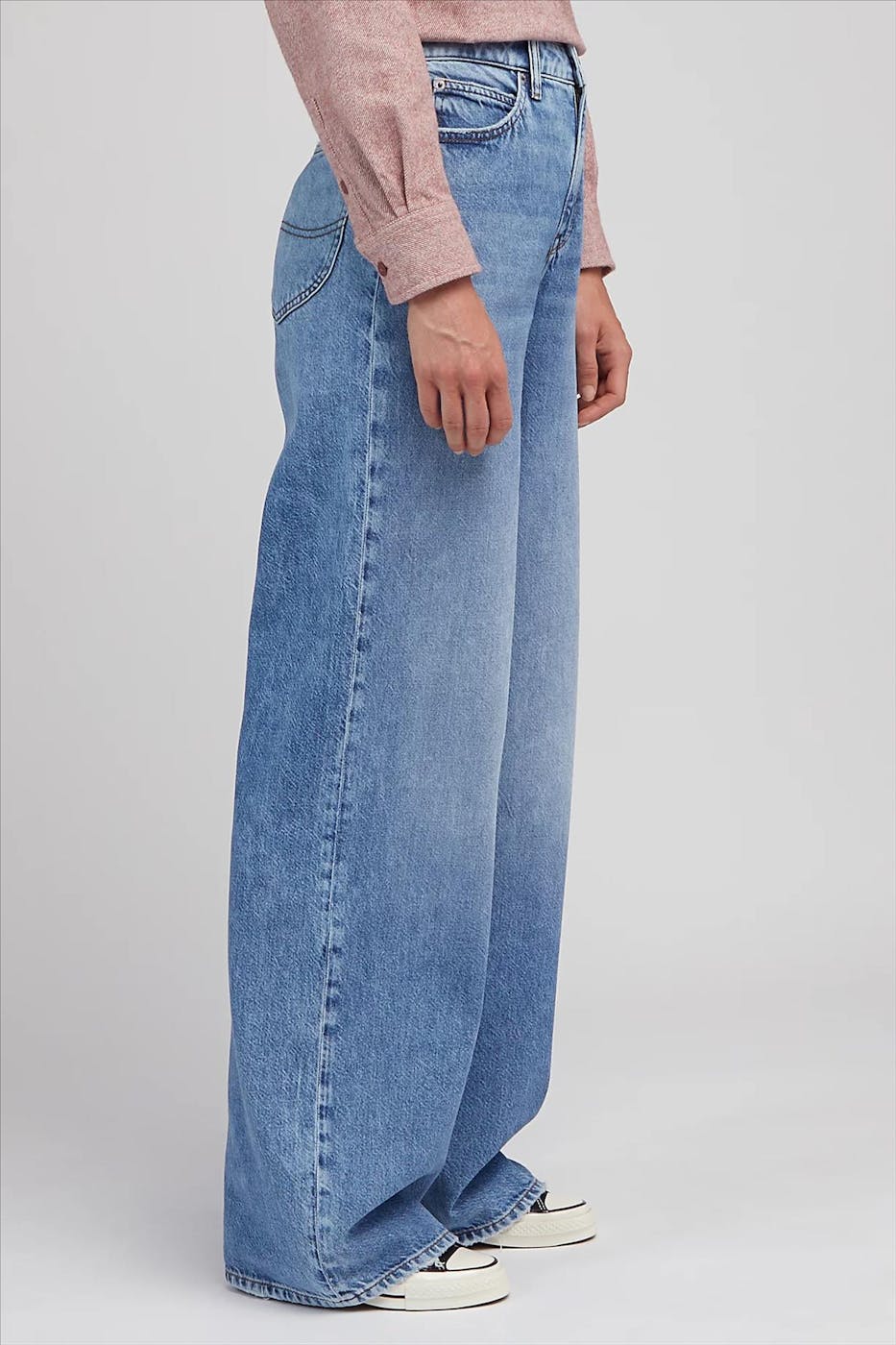 Lee - Blauwe Stella Wide jeans