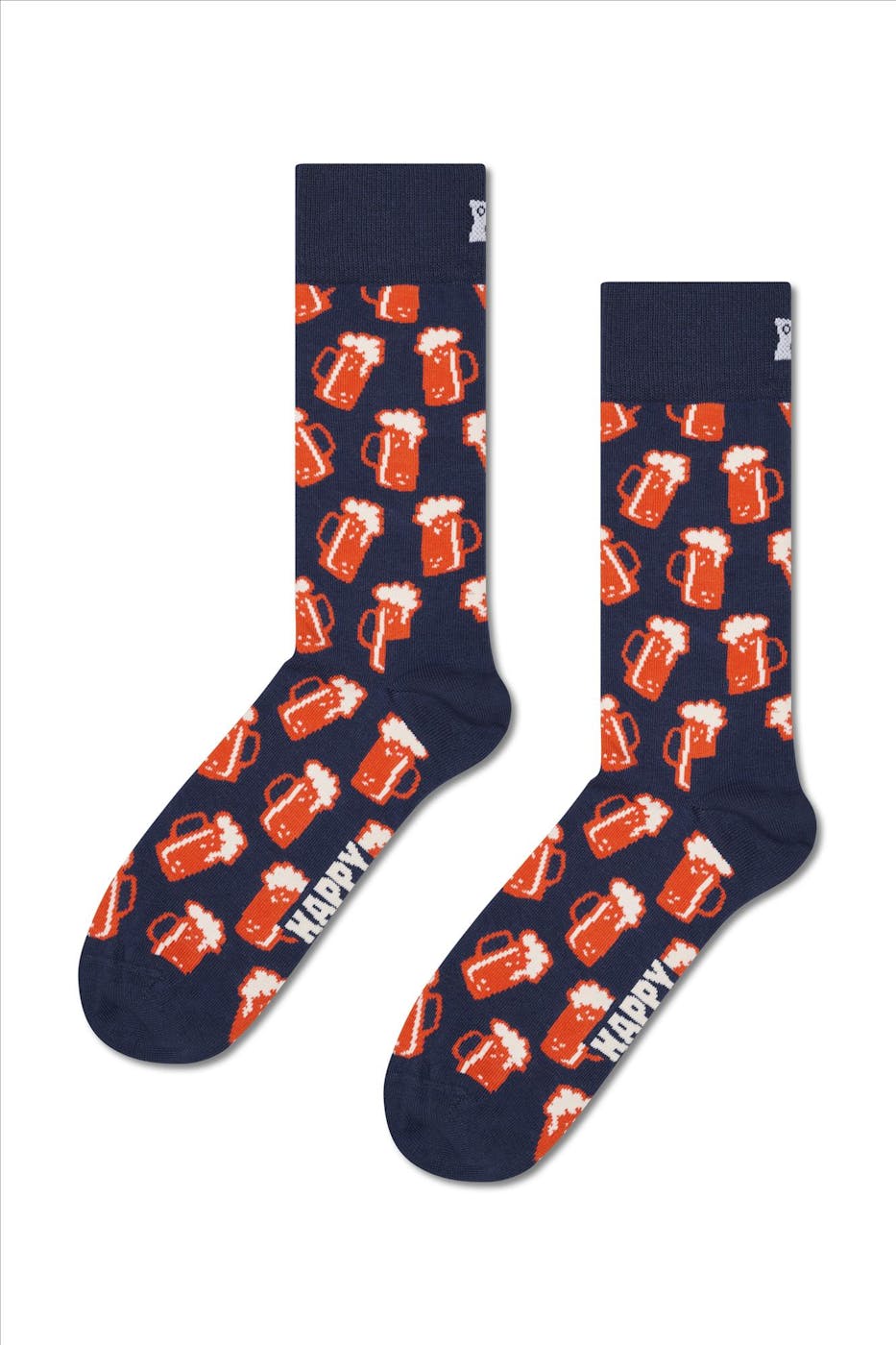 Happy Socks - Donkerblauwe Beer sokken, maat: 41-46