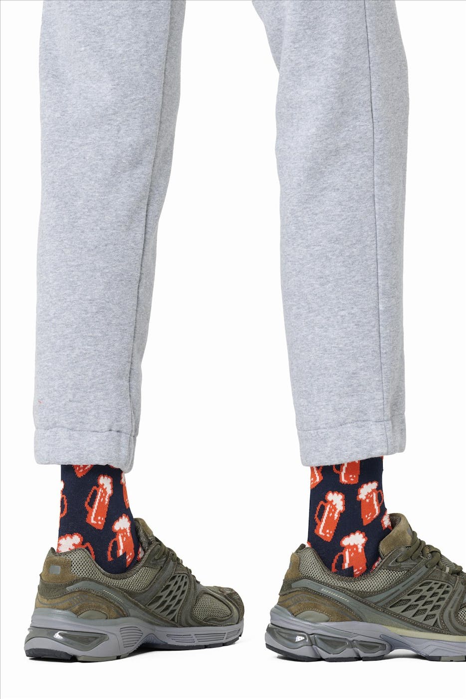 Happy Socks - Donkerblauwe Beer sokken, maat: 41-46