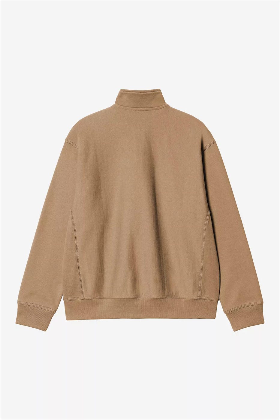 Carhartt WIP - Lichtbruine Half Zip American Script sweater