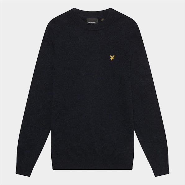 Lyle & Scott - Donkerblauwe Lambswool Blend trui