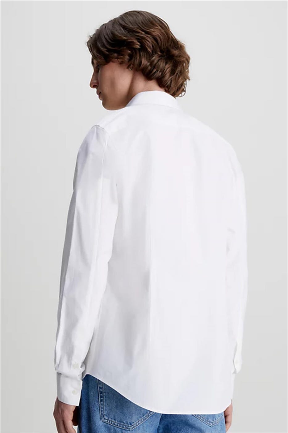 Calvin Klein Jeans - Witte Klein Icon Slim Fit hemd
