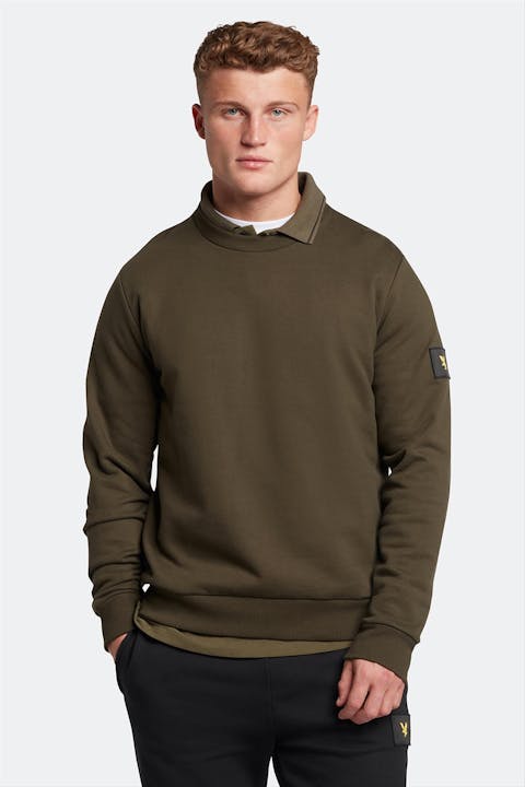Lyle & Scott - Donkergroene Casual sweater