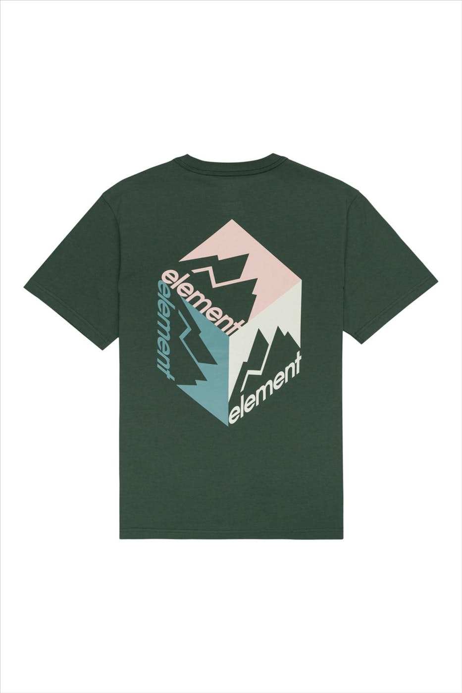 Element - Donkergroene Joint Cube T-shirt