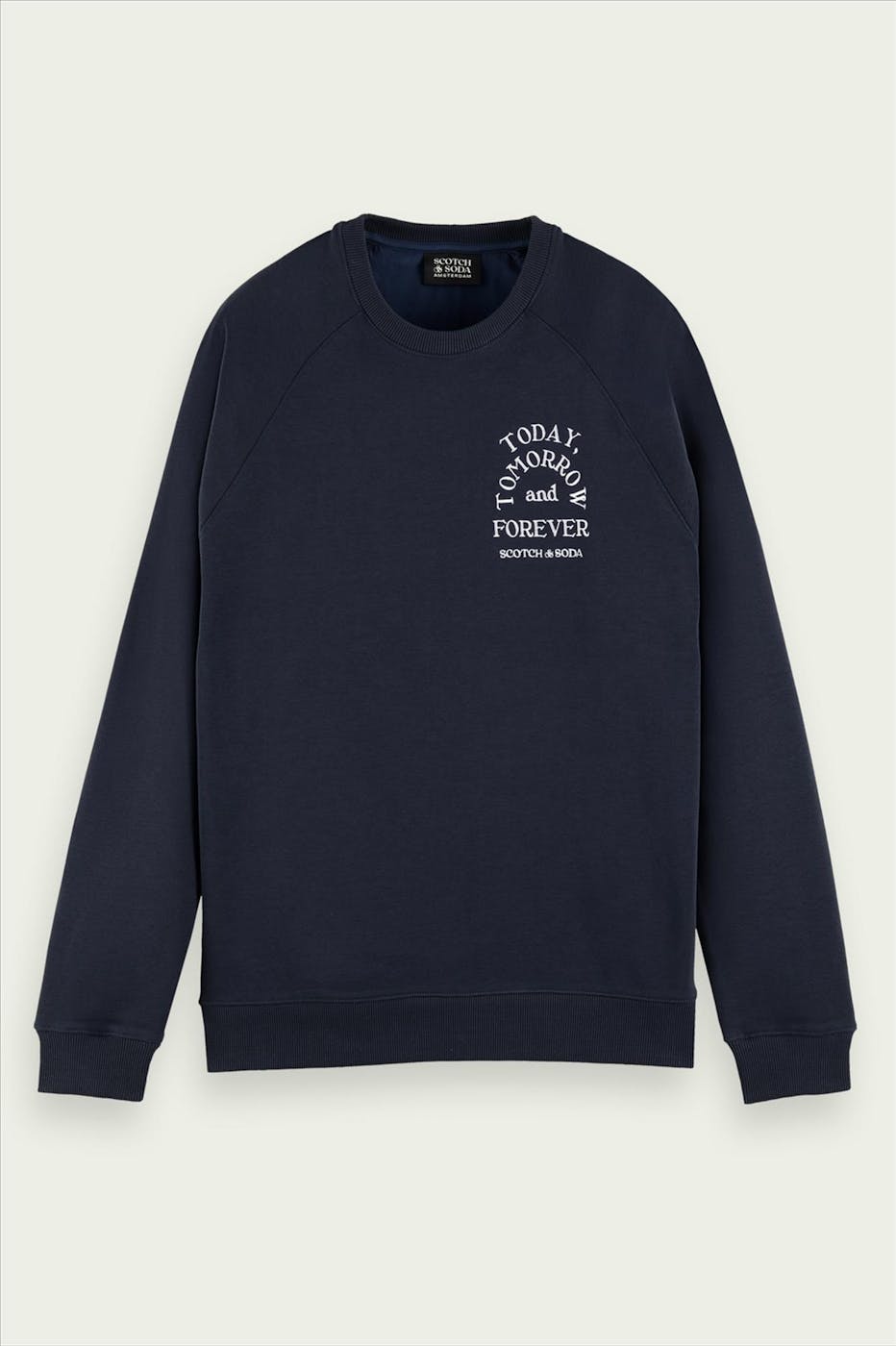 Scotch & Soda - Donkerblauwe Today, Tomorrow, Forever sweater