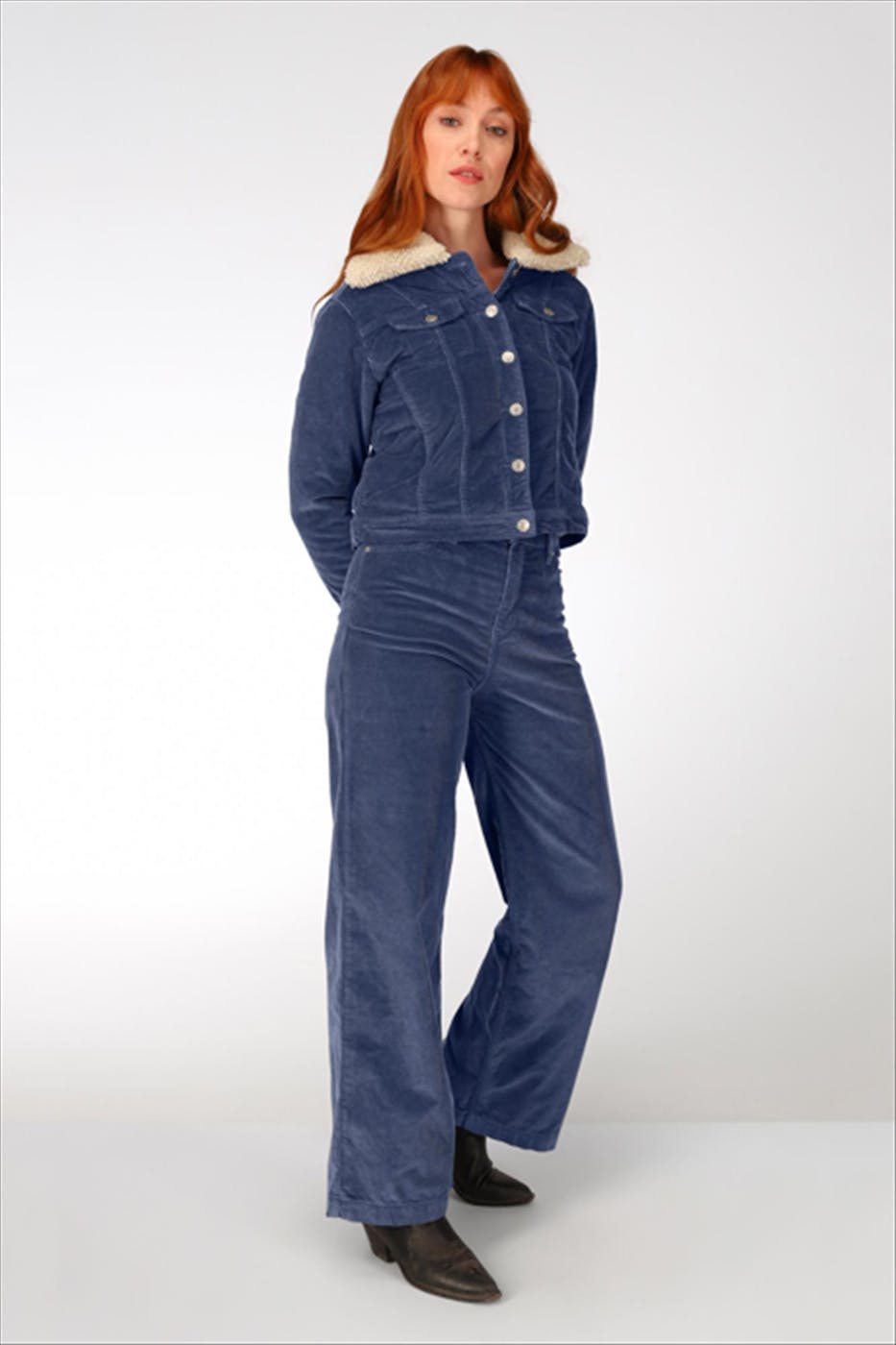 Lee Cooper - Donkerblauwe Glamour Ribbas broek
