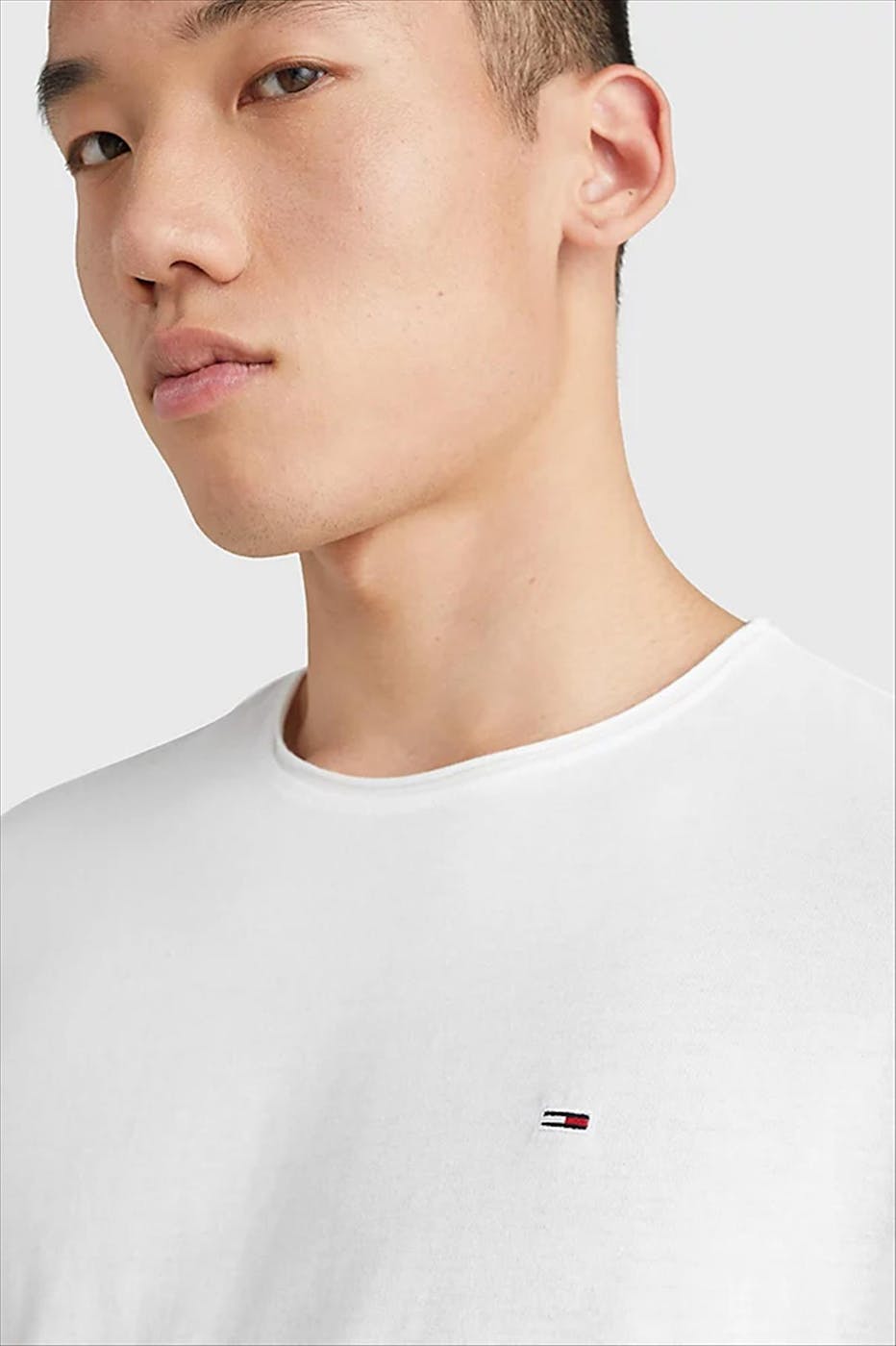 Tommy Jeans - Witte Jaspe T-shirt