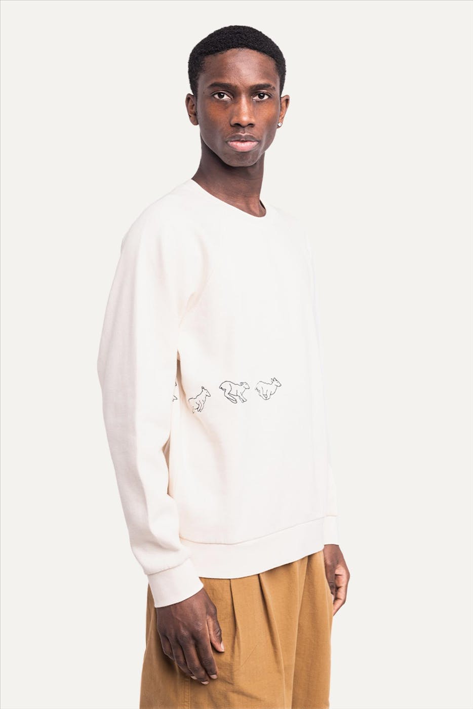 OLOW - Ecru Ivory Run sweater