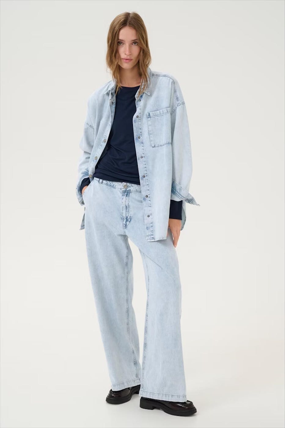 My Essential Wardrobe - Lichtblauw Malo jeanshemd