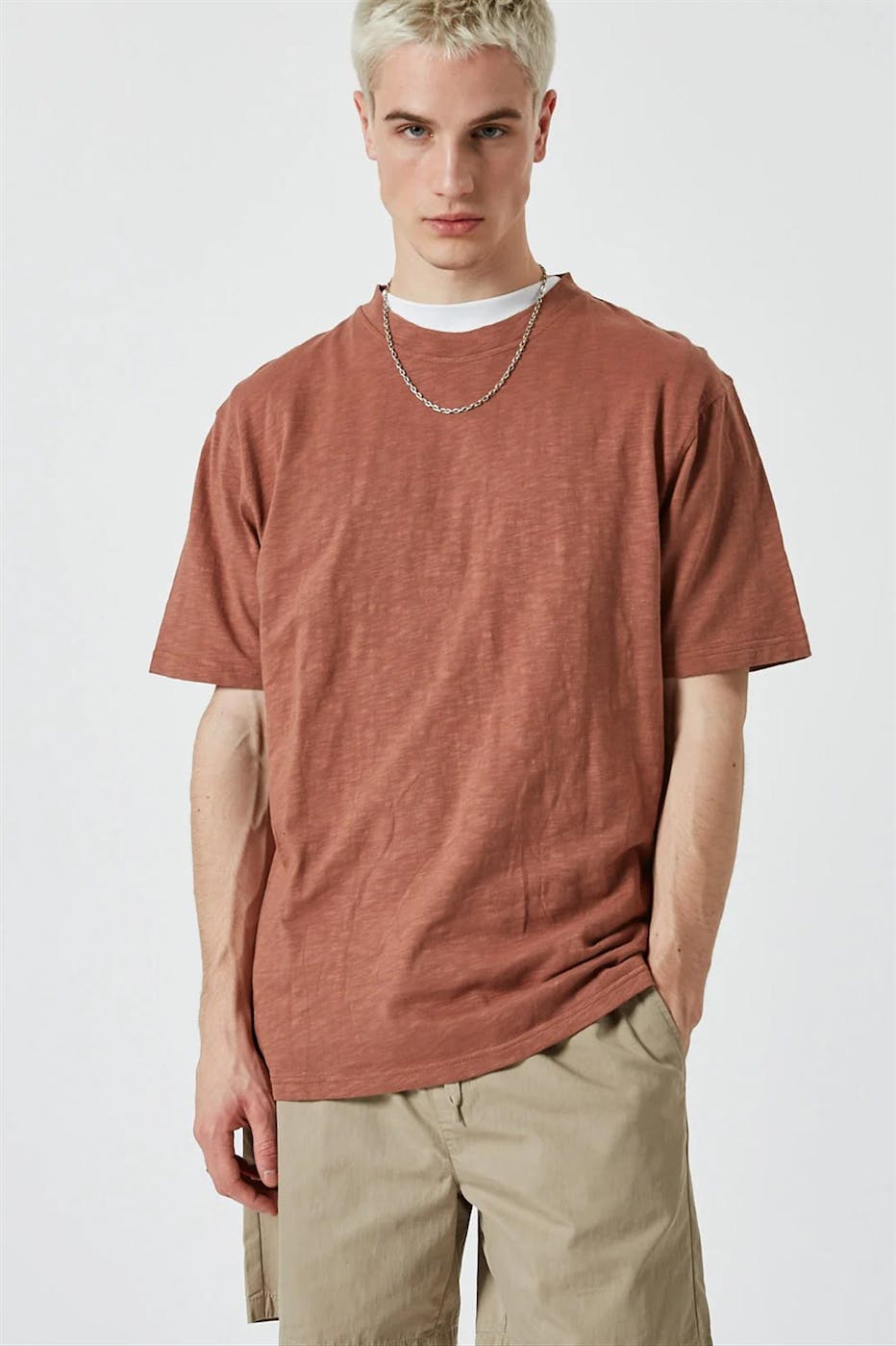 Minimum - Baksteenrode Heon t-shirt