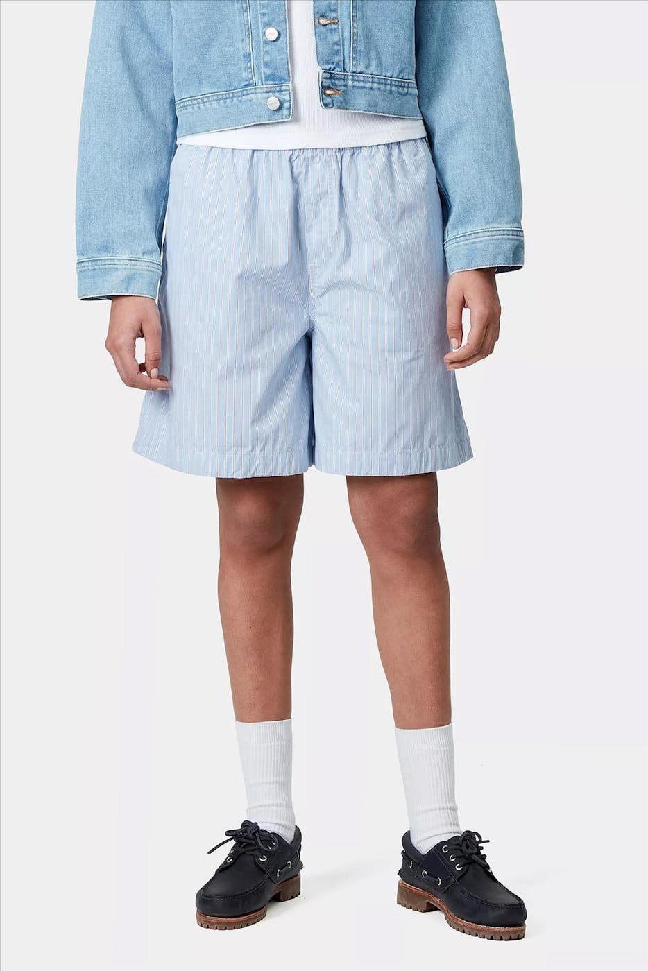 Carhartt WIP - Lichtblauwe Nota short