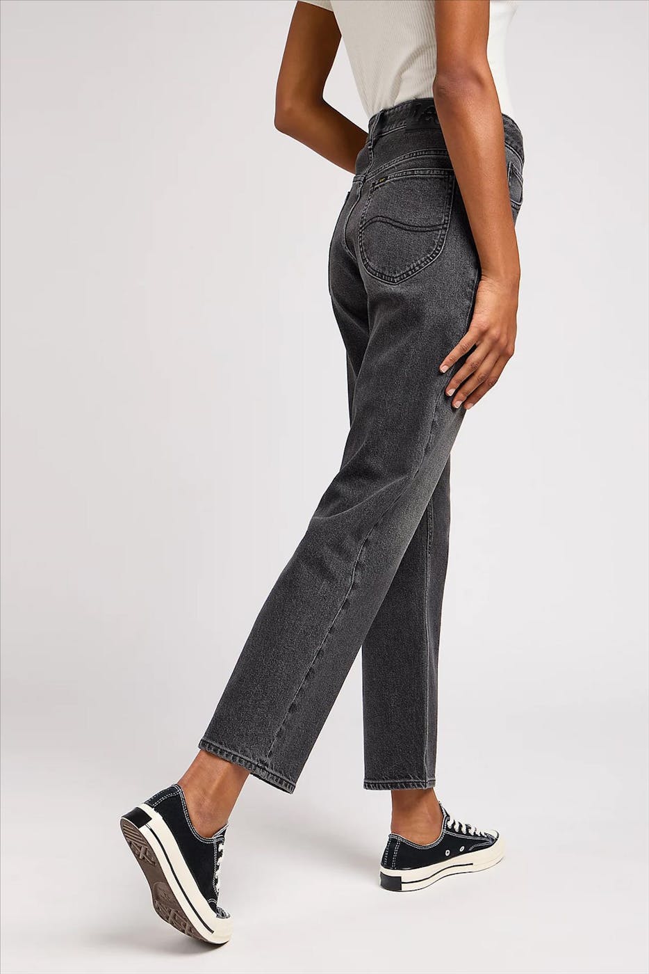 Lee - Donkergrijze Rider Classic jeans