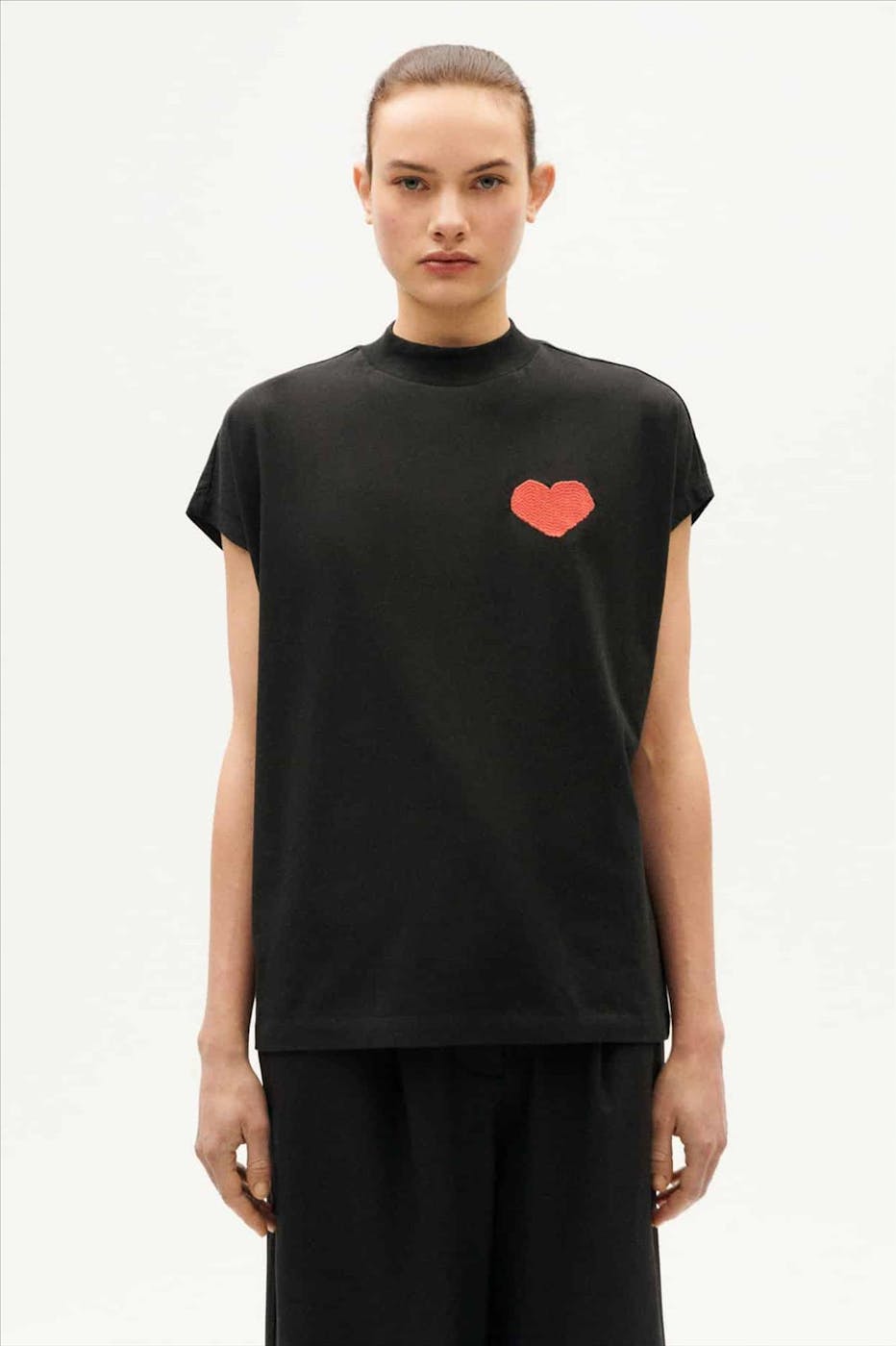 Thinking Mu - Zwarte Heart Volta T-shirt