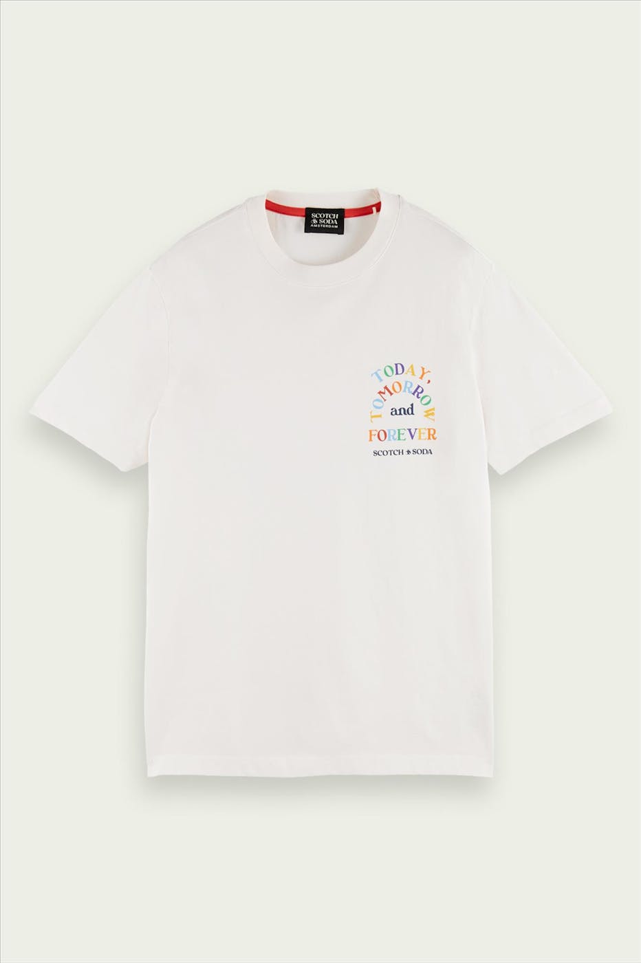 Scotch & Soda - Ecru Today, Tomorrow & Forever T-shirt