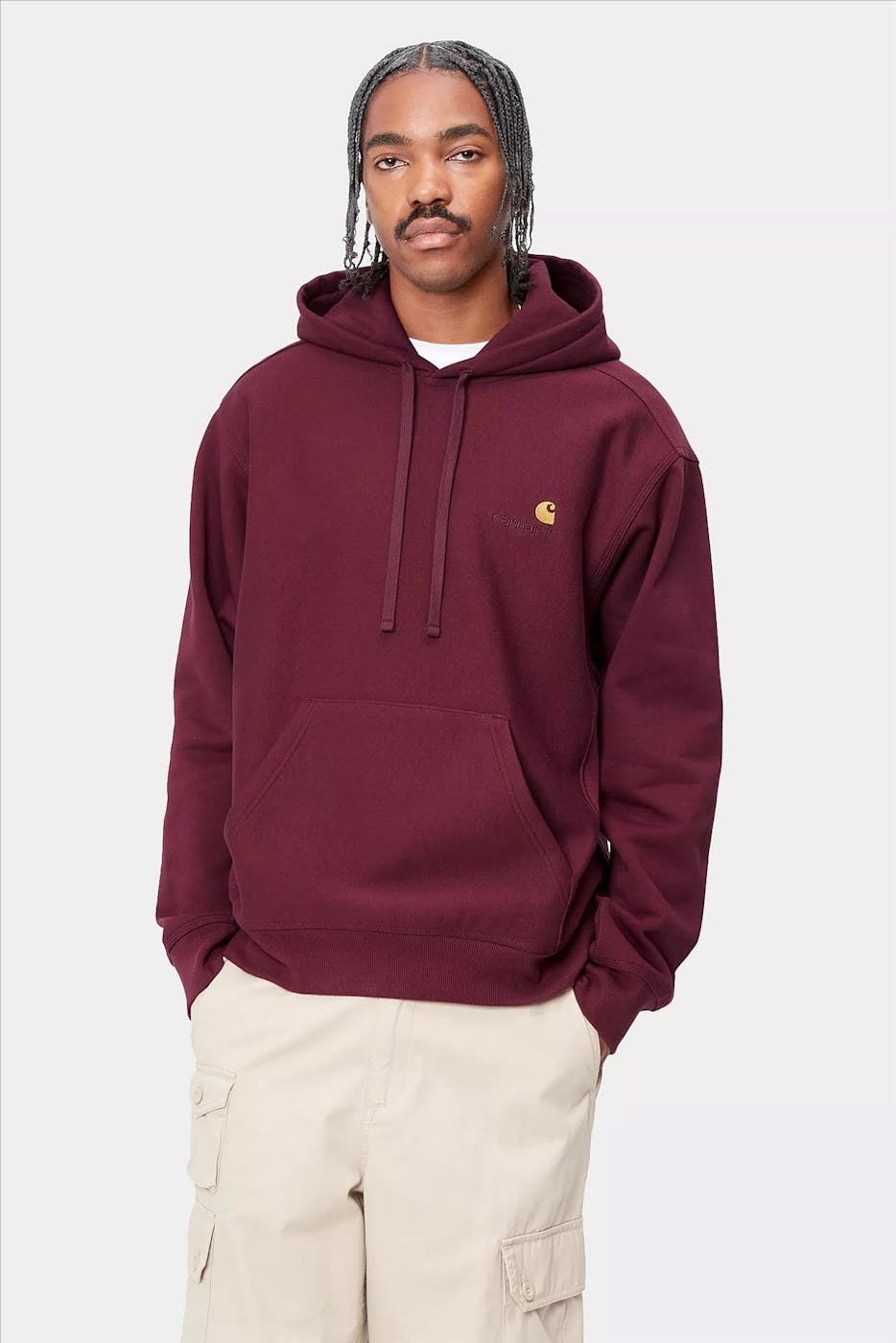 Carhartt WIP - Bordeaux American Scipt hoodie