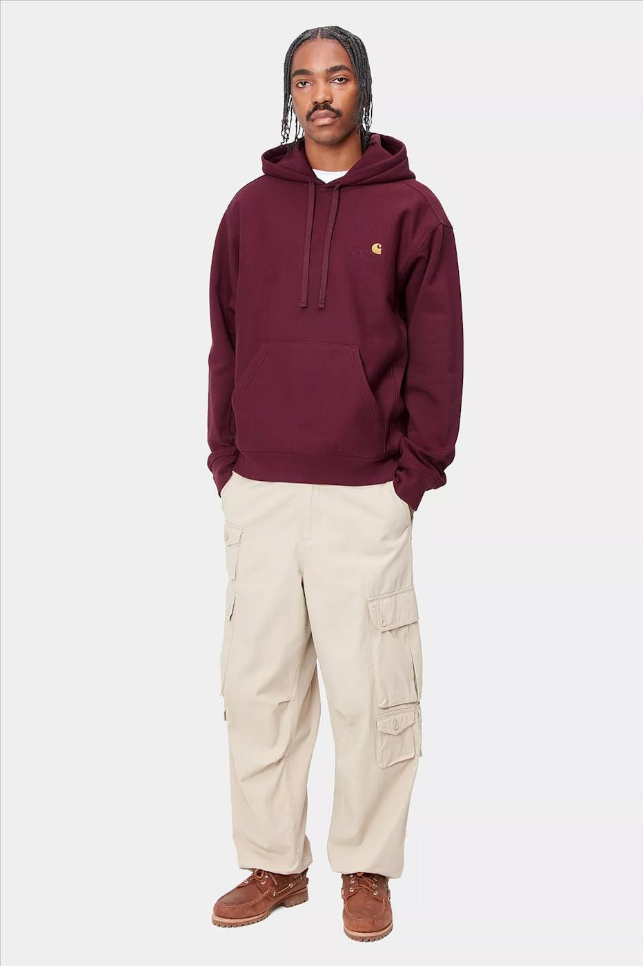 Carhartt WIP - Bordeaux American Scipt hoodie